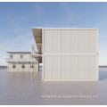 Casas de contenedores de paquete plano prefabricado de 2 pisos